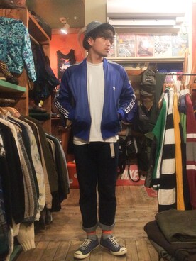 「アイテム（ジャージ）」を使った、アセロラさん（メンズ・178cm・20代）の冬コーディネート