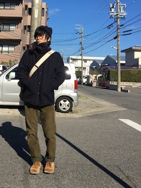 「GLOBAL WORK（グローバルワーク）のアイテム（その他アウター）」を使った、山田和俊さん（メンズ・167cm・20代）の冬コーディネート
