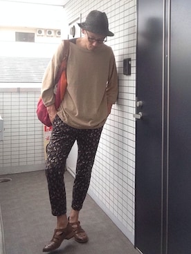 「Paul Smith（ポールスミス）のアイテム（サンダル）」を使った、山羊さん（メンズ・181cm）の夏コーディネート
