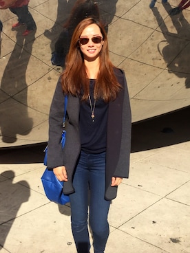 「fall style」｜「アイテム（レギンス/スパッツ）」を使った、traveljunkieさん（レディース・165cm）の秋コーディネート