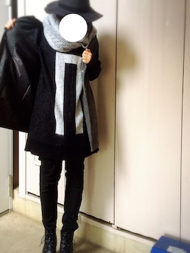 「NO ID.」｜Jintoさん（レディース・151cm）の冬コーディネート