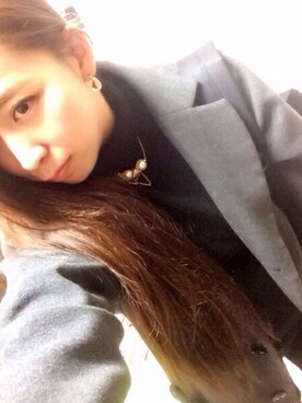 「黒タートルネック」｜「アイテム（チェスターコート）」を使った、toroさん（レディース・161cm）の冬コーディネート