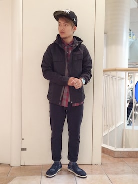 「shirts．（シャツ）のアイテム」を使った、SHOさん（メンズ・168cm）の秋コーディネート