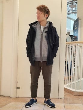 「AVIREX（アヴィレックス）のアイテム（ブルゾン）」を使った、SHOさん（メンズ・168cm）の秋コーディネート
