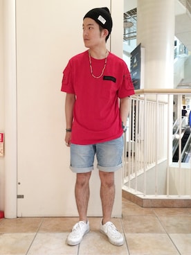 「雨」｜SHOさん（メンズ・168cm）の夏コーディネート