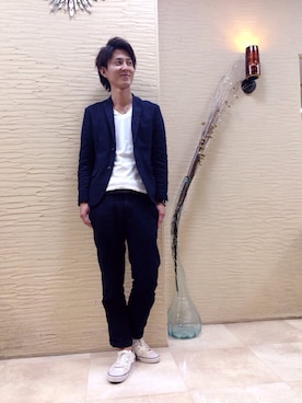 「HAMILTON（ハミルトン）のアイテム（ジャケット/アウター）」を使った、Yasuhiro Koyamaさん（メンズ・180cm）の秋コーディネート