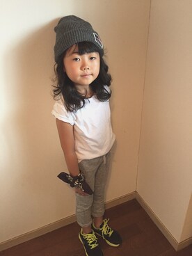 「Arnold Palmer（アーノルドパーマー）のアイテム（帽子）」を使った、hug_youさん（キッズ・120cm）の夏コーディネート