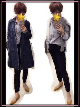 「青と黄色」｜fsmkjさん（レディース・163cm）の春コーディネート