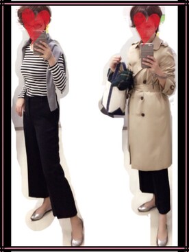 「シルバーシューズ」｜「アイテム（トレンチコート）」を使った、fsmkjさん（レディース・163cm）の春コーディネート