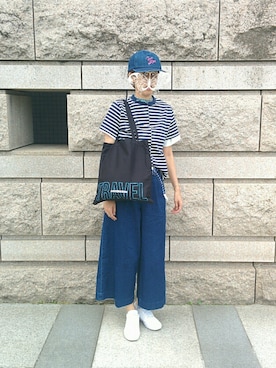 「ANDERSSON BELL（アンダースンベル）のアイテム（トップス）」を使った、aon9さん（レディース・166cm）の夏コーディネート
