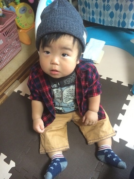 Haruhi.Tさん（キッズ・80cm）の秋コーディネート