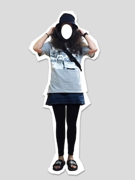 「MILKCRATE（ミルクレイト）のアイテム」を使った、si-zuさん（レディース・165cm）の夏コーディネート