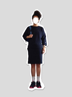 「x-girl×Champion」｜si-zuさん（レディース・165cm）の秋コーディネート