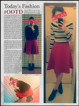 「お食事会」｜「アイテム（その他アウター）」を使った、michan.さん（レディース・160cm）の冬コーディネート