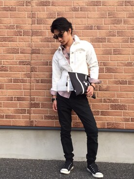 「INGNI（イング）のアイテム（ジャケット/アウター）」を使った、Masaki Shimoda さん（メンズ・170cm）の春コーディネート