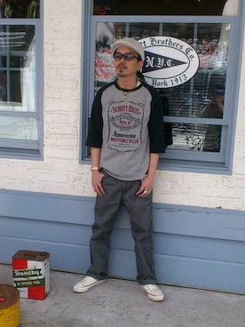 katoさん（メンズ・165cm）の春コーディネート