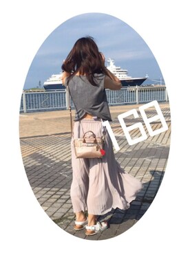 「DHOLIC（ディーホリック）のアイテム（その他）」を使った、イロハさん（レディース・155cm）の夏コーディネート