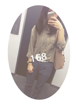 「DHOLIC（ディーホリック）のアイテム（その他）」を使った、イロハさん（レディース・155cm）の秋コーディネート