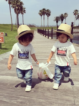 「H&M baby」｜「アイテム（その他）」を使った、itsuminaさん（キッズ・80cm）の夏コーディネート