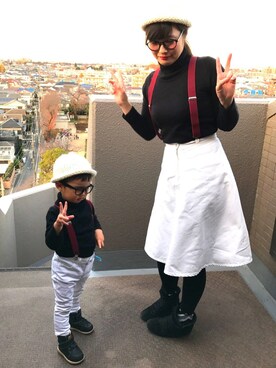 「https://minne.com/geous」｜ichikaboyさん（キッズ・90cm）の冬コーディネート