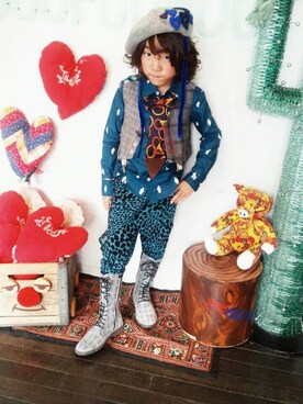 RenRenさん(キッズ・120cm)の秋コーディネート