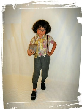 「グレーパンツ」｜RenRenさん（キッズ・120cm）の夏コーディネート