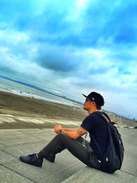 「Cloveru（クローバル）のアイテム」を使った、Tottiさん（メンズ・178cm）の秋コーディネート