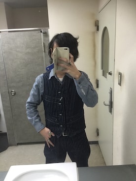 「BIGBLACKMARIA（ビックブラックマリア）のアイテム」を使った、カズマさん（メンズ・167cm）の冬コーディネート
