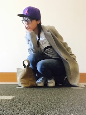 「ZARA（ザラ）のアイテム（その他アウター）」を使った、平山あやさん（レディース・159cm）の春コーディネート