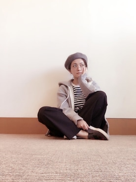 「HOPE（ホープ）のアイテム」を使った、平山あやさん（レディース・160cm）の冬コーディネート