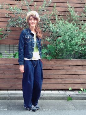 「DOUBLE NAME（ダブルネーム）のアイテム」を使った、NAITOさん（レディース・166cm）の秋コーディネート