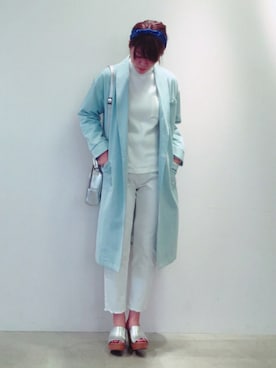 「DOUBLE NAME（ダブルネーム）のアイテム（その他アウター）」を使った、NAITOさん（レディース・167cm）の冬コーディネート