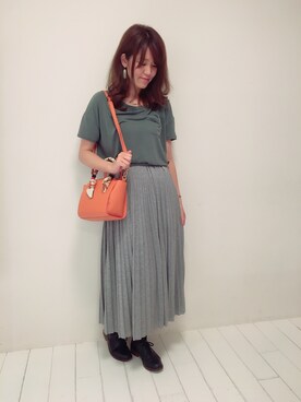「Palanco（パランコ）のアイテム」を使った、NAITOさん（レディース・166cm）の春コーディネート