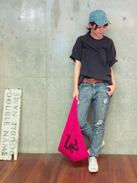 「アイテム（エコバッグ/サブバッグ）」を使った、NAITOさん（レディース・166cm・20代）の夏コーディネート