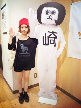 「mother（マザー）の◇KATYUSHA/UNICORN L/S（Tシャツ/カットソー、ブラック系）」を使った、MayukOさん（レディース・149cm）の秋コーディネート