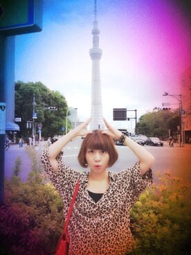 「JOURNAL STANDARD（ジャーナルスタンダード）のレオパードシャツ（シャツ/ブラウス、ブラック系）」を使った、MayukOさん（レディース・149cm）の冬コーディネート