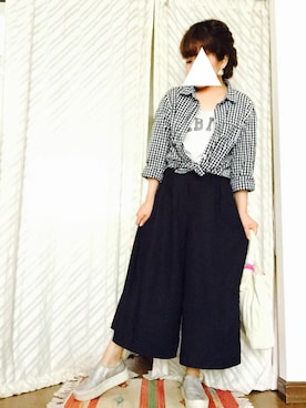 「AS KNOW AS plus（アズノゥアズプラス）のアイテム」を使った、Nozomiさん（レディース・150cm）の夏コーディネート