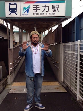 MATSUさん（メンズ・183cm）の春コーディネート