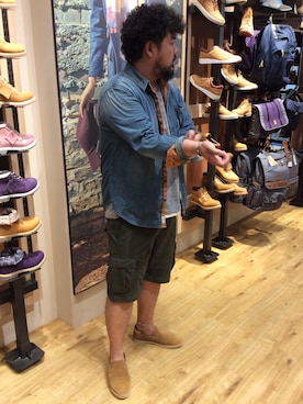 「アイテム（カーゴパンツ）」を使った、MATSUさん（メンズ・183cm・30代）の秋コーディネート