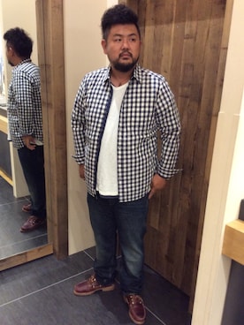 「ヒゲ」｜MATSUさん（メンズ・183cm）の秋コーディネート