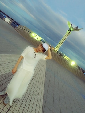 「MULLER（ミューラー）のアイテム（パンツ）」を使った、藍さん（レディース・156cm）の秋コーディネート