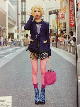 「UNIF（ユニフ）のアイテム（パンツ）」を使った、Chika Hinoさん（レディース・161cm）の春コーディネート