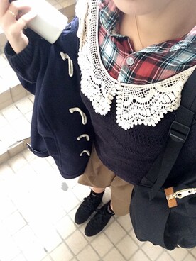 「PAZZO（パッゾ）のアイテム（アクセサリー）」を使った、Miyakoさん（レディース・158cm）の冬コーディネート