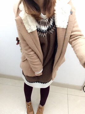 Miyakoさん(レディース・158cm)の冬コーディネート