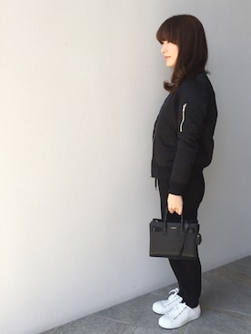 「MACPHEE（マカフィー）のアイテム（ブルゾン）」を使った、ayakooo_さん（レディース・154cm）の冬コーディネート