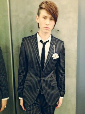 「COMME CA COLLECTION（コムサ・コレクション）のアイテム（セットアップ）」を使った、Marco   Lauさん（メンズ・182cm）の夏コーディネート