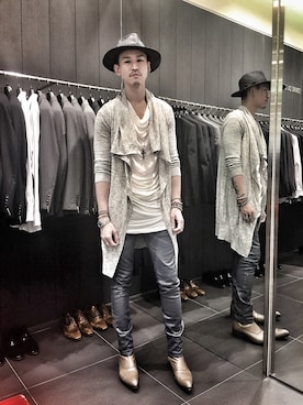 「COMME CA COLLECTION（コムサ・コレクション）のアイテム」を使った、Marco   Lauさん（メンズ・182cm）の秋コーディネート