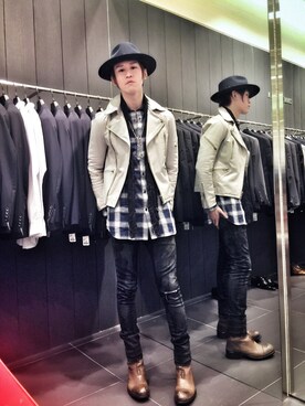 「COMME CA COLLECTION（コムサ・コレクション）のアイテム」を使った、Marco   Lauさん（メンズ・182cm）の冬コーディネート