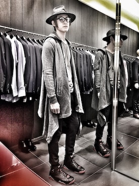 「5cm（ファイブシーエム）のアイテム（ジャケット/アウター）」を使った、Marco   Lauさん（メンズ・182cm）の春コーディネート