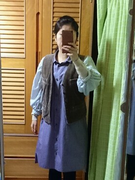 「And A（アンドエー）のアイテム（ワンピース/ドレス）」を使った、Mamiさん（レディース・148cm）の秋コーディネート